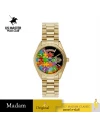 นาฬิกาข้อมือ US MASTERS POLO CLUB USM-DF08-GD-BK MANHATTAN JIGSAW DAY DATE 36 MM,GOLD / BLACK