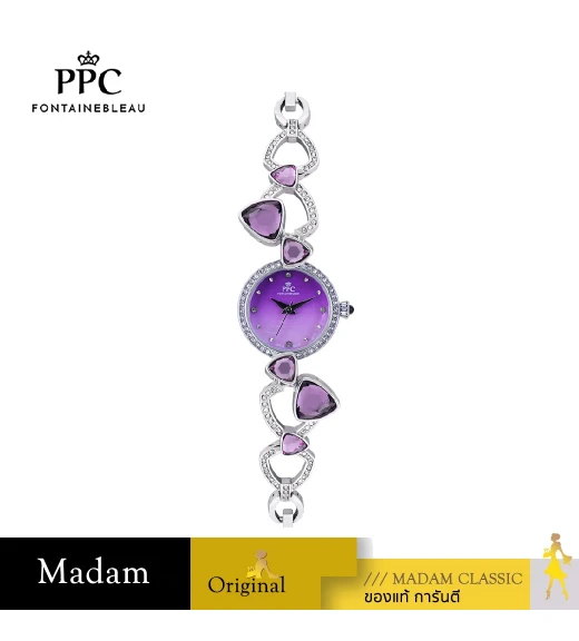 นาฬิกาข้อมือ PPC FONTAINEBLEAU PPC-ED11-VLT CANNES CELESRIAL GEM 24 MM,VIOLET