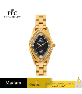นาฬิกาข้อมือ PPC FONTAINEBLEAU PPC-ED12-GD-BK CANNES ETERNAL GEMS 22 MM,GOLD / BLACK
