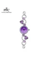 นาฬิกาข้อมือ PPC FONTAINEBLEAU PPC-ED11-VLT CANNES CELESRIAL GEM 24 MM,VIOLET