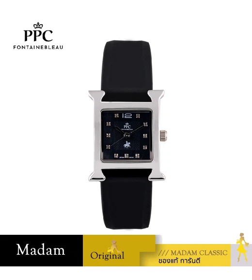 นาฬิกาข้อมือ PPC FONTAINEBLEAU PPC-EC13-BK-BK DORÉE CLASSIC H 22.5 MM,BLACK / BLACK