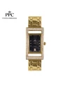 นาฬิกาข้อมือ PPC FONTAINEBLEAU PPC-EC03-GD-BK DORÉE DIAMOND GALLERY DATE 21 MM,GOLD / BLACK