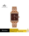 นาฬิกาข้อมือ PPC FONTAINEBLEAU PPC-DG09-RG-BR DORÉE DIAMANT CLASSIC DATE 28 MM,ROSEGOLD / BROWN