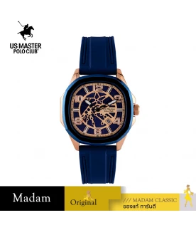นาฬิกาข้อมือ US MASTERS POLO CLUB USM-EC06-BU-RBU THE EMPIRE STRUCTURE 42 MM,BLUE / ROSEGOLD BLUE
