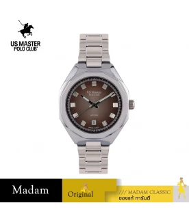 นาฬิกาข้อมือ US MASTERS POLO CLUB USM-EE02-LBR DETROIT MODERN DATE 37 MM,LIGHT BROWN