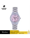 นาฬิกาข้อมือ US MASTERS POLO CLUB USM-EE03-LPK FIRST LADY LUXE DIAMOND DATE 33 MM,LIGHT PINK