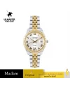 "นาฬิกาข้อมือ US MASTERS POLO CLUB USM-EC02-SGD-WE  NEW YORK CLASSIC ROMAN DATE 33 MM,SILVER GOLD / WHITE"