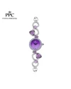 นาฬิกาข้อมือ PPC FONTAINEBLEAU PPC-ED11-VLT CANNES CELESRIAL GEM 24 MM,VIOLET