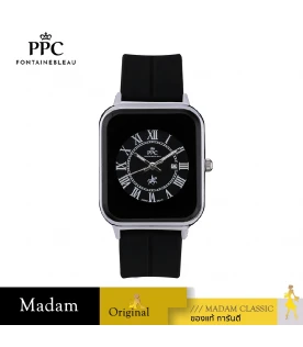 นาฬิกาข้อมือ PPC FONTAINEBLEAU PPC-DH01-BK-BK JEUNESSE QUAD EDGE ROMAN DATE 35 MM,BLACK / BLACK