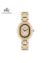 นาฬิกาข้อมือ PPC FONTAINEBLEAU PPC-EB07-SGD-LGD OVALE MODERN DATE 26 MM,SILVER GOLD / LIGHT GOLD