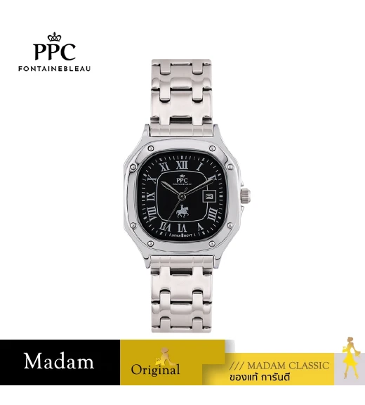 นาฬิกาข้อมือ PPC FONTAINEBLEAU PPC-EC01-BK CHARLES ROMANS CLASSIC 30 MM,BLACK