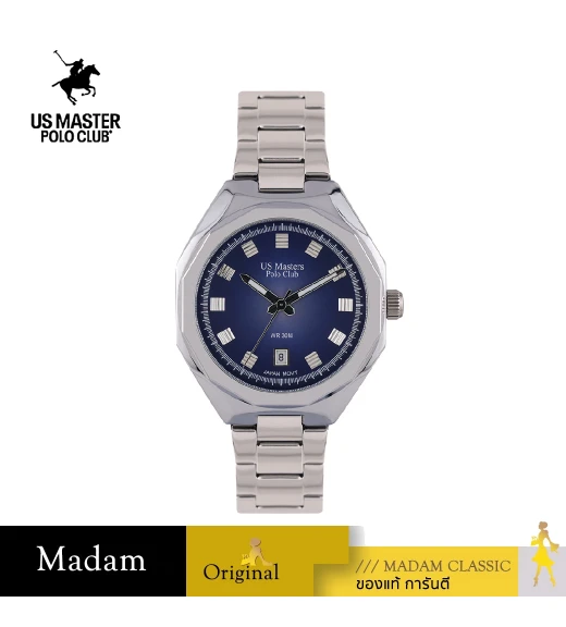 นาฬิกาข้อมือ US MASTERS POLO CLUB USM-EE02-LBU DETROIT MODERN DATE 37 MM,LIGHT BLUE