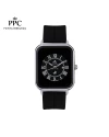 นาฬิกาข้อมือ PPC FONTAINEBLEAU PPC-DH01-BK-BK JEUNESSE QUAD EDGE ROMAN DATE 35 MM,BLACK / BLACK