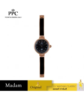 นาฬิกาข้อมือ PPC FONTAINEBLEAU PPC-ED04-RG-BK CANNES GLITTER 23 MM,ROSEGOLD / BLACK