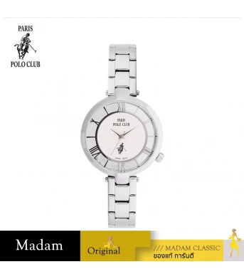 นาฬิกาข้อมือ PARIS POLO CLUB PPC-DA16-WE  33 MM,WHITE	