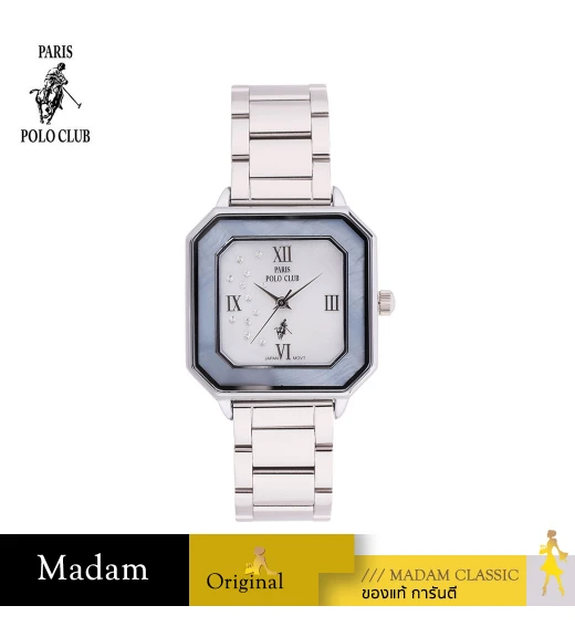 นาฬิกาข้อมือ PARIS POLO CLUB PPC-DA06-WE  30 MM,WHITE	