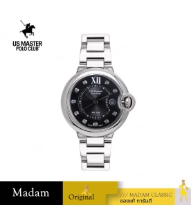 นาฬิกาข้อมือ US MASTERS POLO CLUB USM-DH04-BK HARMONY CLASSIC DATE BLACK 32 MM,BLACK
