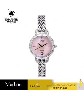 นาฬิกาข้อมือ US MASTERS POLO CLUB USM-DH07-LPK FIRST LADY ETERNA CHAIN DATE 32 MM,LIGHT PINK