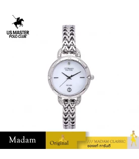นาฬิกาข้อมือ US MASTERS POLO CLUB USM-DH07-WE FIRST LADY ETERNA CHAIN DATE 32 MM,WHITE
