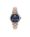 นาฬิกาข้อมือ US MASTERS POLO CLUB  USM-DH03-SRG-BU FIRST LADY STRING ROMAN DATE SILVER ROSEGOLD / BLUE 36 MM,SILVER ROSEGOLD / BLUE