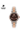 นาฬิกาข้อมือ US MASTERS POLO CLUB USM-DH03-SRG-BR FIRST LADY STRING ROMAN DATE SILVER ROSEGOLD / BROWN 36 MM,SILVER ROSEGOLD / BROWN