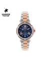นาฬิกาข้อมือ US MASTERS POLO CLUB  USM-DH03-SRG-BU FIRST LADY STRING ROMAN DATE SILVER ROSEGOLD / BLUE 36 MM,SILVER ROSEGOLD / BLUE