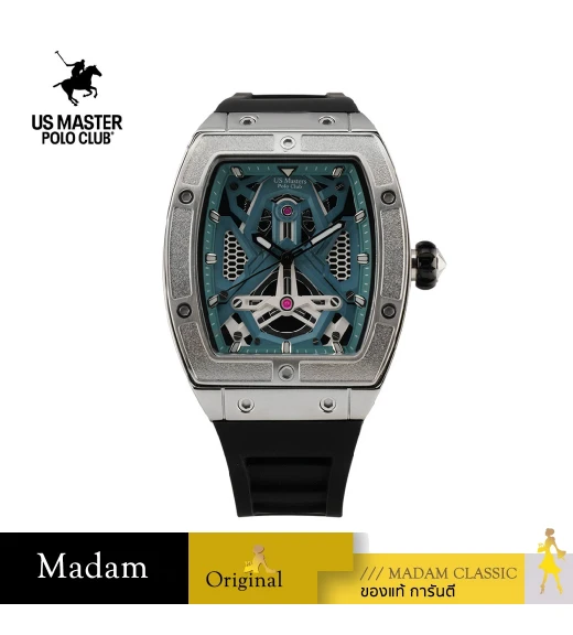นาฬิกาข้อมือ US MASTERS POLO CLUB USM-DH12-BK-RCY RX-1 PHANTOM M.1 48.8 MM,BLACK / RETRO CYAN นาฬิกาข้อมือ US MASTERS POLO CLUB USM-DH12-BK-RCY RX-1 PHANTOM M.1 48.8 MM,BLACK / RETRO CYAN