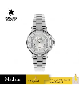 นาฬิกาข้อมือ US MASTERS POLO CLUB USM-DH03-WE FIRST LADY STRING ROMAN DATE WHITE 36 MM,WHITE