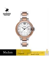 นาฬิกาข้อมือ US MASTERS POLO CLUB USM-DH04-SRG-WE HARMONY CLASSIC DATE SILVER ROSEGOLD / WHITE 32 MM,SILVER ROSEGOLD / WHITE