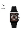 นาฬิกาข้อมือ US MASTERS POLO CLUB USM-DK06-BK-BR TITAN CHRONO SQUARE 42 MM,BLACK / BROWN