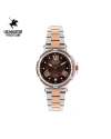 นาฬิกาข้อมือ US MASTERS POLO CLUB USM-DH03-SRG-BR FIRST LADY STRING ROMAN DATE SILVER ROSEGOLD / BROWN 36 MM,SILVER ROSEGOLD / BROWN