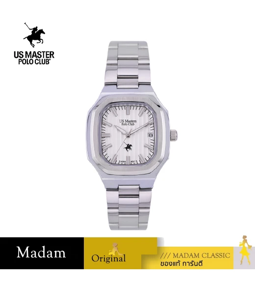 นาฬิกาข้อมือ US MASTERS POLO CLUB USM-DI02-WE TIMES SQUARE GRAND CURTAIN DATE 35 MM,WHITE นาฬิกาข้อมือ US MASTERS POLO CLUB USM-DI02-WE TIMES SQUARE GRAND CURTAIN DATE 35 MM,WHITE