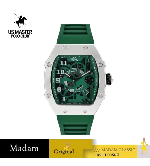 นาฬิกาข้อมือ US MASTERS POLO CLUB USM-DK01-GN-GN RX-1 VORTEX M.3 43 MM,GREEN / GREEN