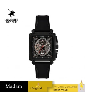 นาฬิกาข้อมือ US MASTERS POLO CLUB USM-DK06-IPB-GY TITAN CHRONO SQUARE 42 MM,PLATING BLACK / GREY