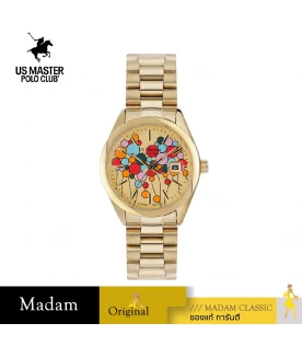 นาฬิกาข้อมือ US MASTERS POLO CLUB USM-EC03-GD NEW YORK BALLOON DATE 36 MM,GOLD