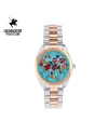 นาฬิกาข้อมือ US MASTERS POLO CLUB USM-EC03-SRG-CY NEW YORK BALLOON DATE 36 MM,SILVER ROSEGOLD / CYAN