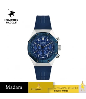 นาฬิกาข้อมือ US MASTERS POLO CLUB USM-DK04-BU-BU OCTAGON SPORTY CHRONO 47 MM,BLUE / BLUE