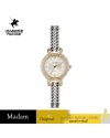 นาฬิกาข้อมือ US MASTERS POLO CLUB USM-DH05-SGD-WE FIRST LADY PRINCESS DIAMOND 30 MM,SILVER GOLD / WHITE