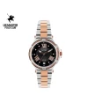 นาฬิกาข้อมือ US MASTERS POLO CLUB USM-DH03-SRG-BK FIRST LADY STRING ROMAN DATE SILVER ROSEGOLD / BLACK 36 MM,SILVER ROSEGOLD / BLACK