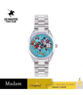 นาฬิกาข้อมือ US MASTERS POLO CLUB USM-EC03-CY NEW YORK BALLOON DATE 36 MM,CYAN