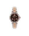 นาฬิกาข้อมือ US MASTERS POLO CLUB USM-DH03-SRG-BR FIRST LADY STRING ROMAN DATE SILVER ROSEGOLD / BROWN 36 MM,SILVER ROSEGOLD / BROWN