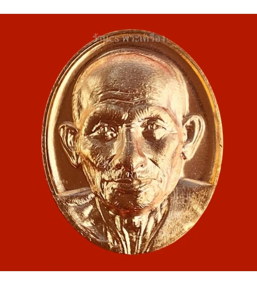 เหรียญเม็ดแตง หลวงปู่ศุข วัดปากคลองมะขามเฒ่า รุ่น100ปีมรณกาล เนื้อทองแดง [AE01AC01]
