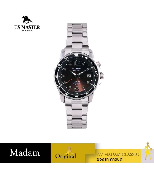 นาฬิกา US MASTER NEW YORK  USM-EC08B-BK-BR TITAN LADY EC08B 35 MM,BLACK / BROWN	