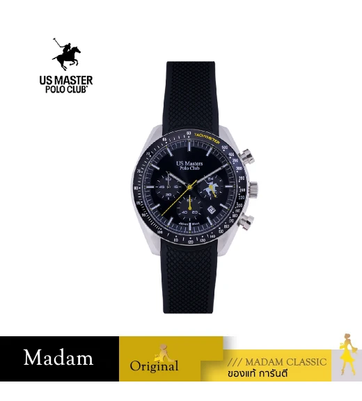 นาฬิกา PPC FONTAINEBLEAU USM-DC10-BK-BYW GT HYPER SPEED 42 MM,BLACK / BLACK YELLOW	