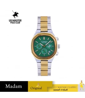 นาฬิกา US MASTER NEW YORK USM-EF02-SGD-GN EMPIRE EF02 40 MM,SILVER GOLD / GREEN	