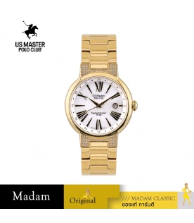 นาฬิกา US MASTER NEW YORK USM-EC19R-GD-WE  DIANA EC19R 38 MM,GOLD / WHITE