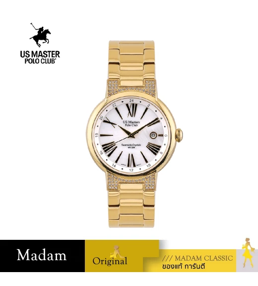 นาฬิกา US MASTER NEW YORK USM-EC19R-GD-WE  DIANA EC19R 38 MM,GOLD / WHITE