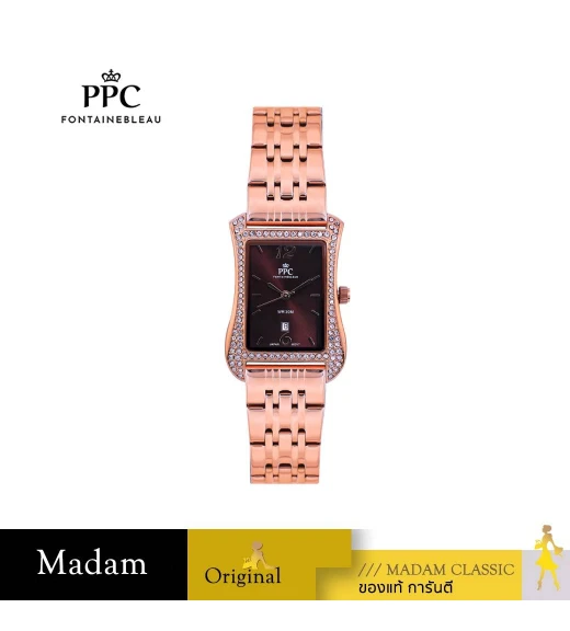 นาฬิกา PPC FONTAINEBLEAU PPC-ED02-RG-BR DORÉE ED02 27.5 MM,ROSEGOLD / BROWN	