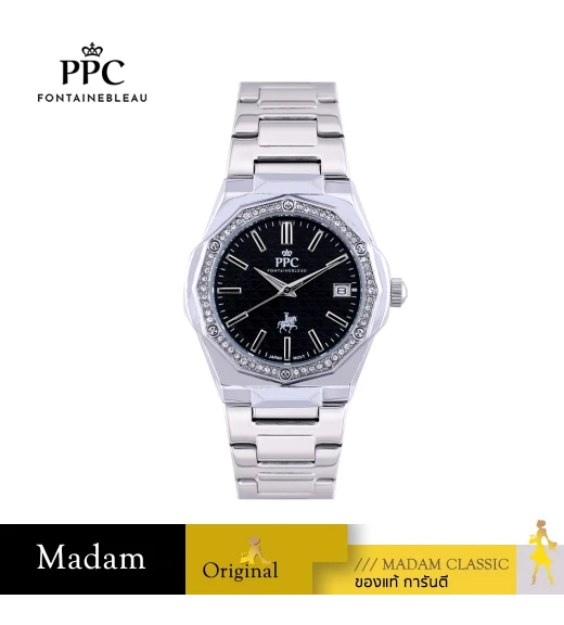 นาฬิกา PPC FONTAINEBLEAU PPC-EE14-BK JOAN EE14 35.5 MM,BLACK นาฬิกา PPC FONTAINEBLEAU PPC-EE14-BK JOAN EE14 35.5 MM,BLACK