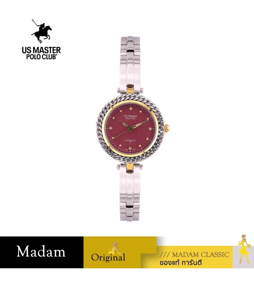 นาฬิกา US MASTER NEW YORK USM-EF07-BGD FRIST LADY EF07 33 MM,BURGUNDY	